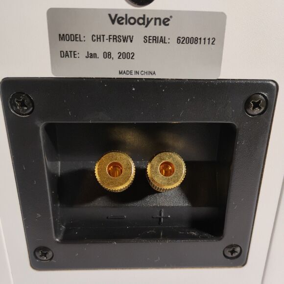 Pair Rare White Velodyne CHT-14WV Bookshelf Satellite Speakers 2002 - Picture 9 of 16